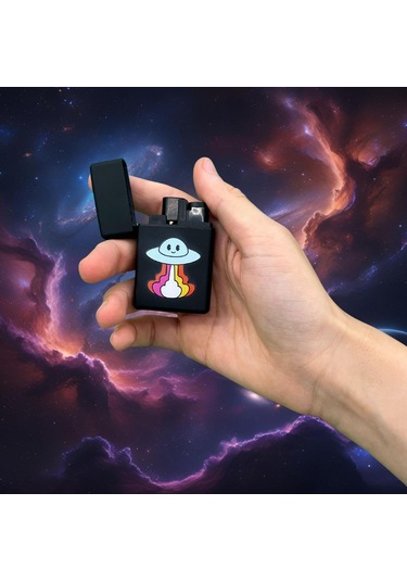 Zengaz Neşeli Ufo Siyah Çakmak