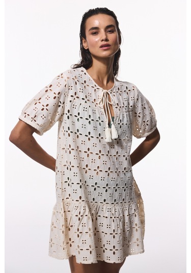 Penti Ekru Mambo Crinkle Kaftan Ec29