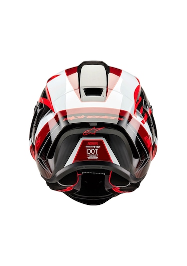 Alpinestars Supertech R10 Carbon Team Spor Motosiklet Kaskı Siyah Kırmızı Beyaz