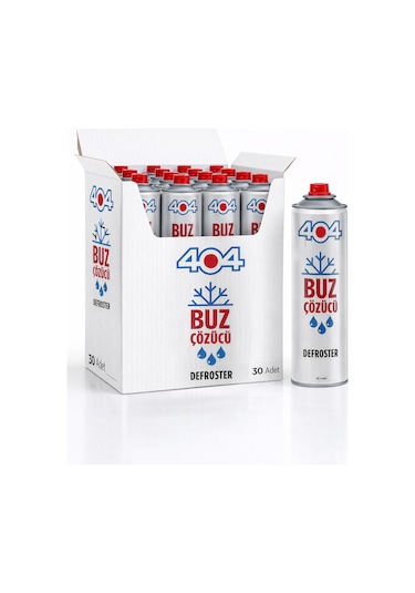 404 Buz Çözücü Sprey 500ml 30lu Koli Şeffaf