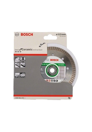 Bosch Best For Ceramic Extraclean Turbo 115 mm Elmas Kesme Diski - 2608602478