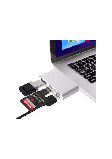 Type C Usb 3.1 Kart Okuyucu 4397A Sd Microsd Tf Hub All In Çeviri