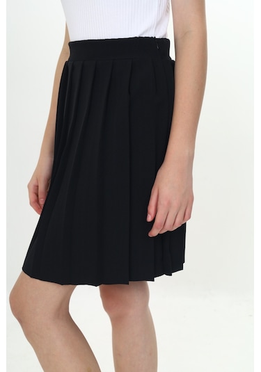 Toontoy Kız Çocuk Piliseli Okul Etek Siyah