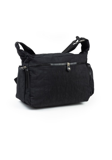 Krinkıl / Klinkır Su Geçirmez Kumaş Çok Gözlü Çapraz Kol Ve Omuz Postacı Çantası 116g Siyah