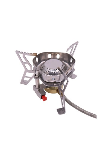 Mini Taşınabilir Gaz Brülörü, Bölünmüş Tasarım, Rüzgara Dayanıklı Kamp Ocağı Gümüş Çok Renkli
