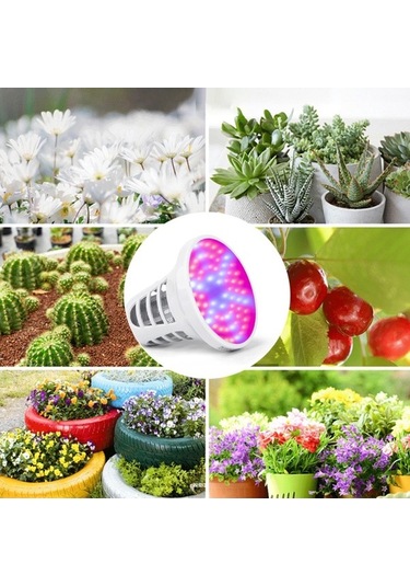Bloomnest Uv Sivrisinek Öldürücü Led Bitki Işığı - 8w Usb Şarjlı İç Mekan Bitkileri Yetiştirme Çadırı Ampulü