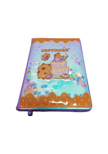 Mikro Capybara Sert Kapak Kadife Arka Hatıra Ve Not Defteri Günlük A5 Çizgili 80 Yaprak Gn646