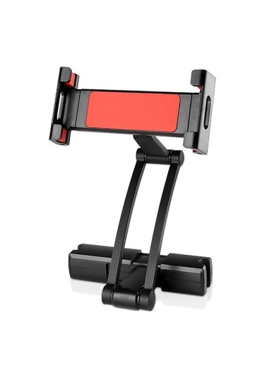 Sones Evrensel 360 Döndürme Tutucu Braketi Arka Koltuk Araç Montajı Kırmızı