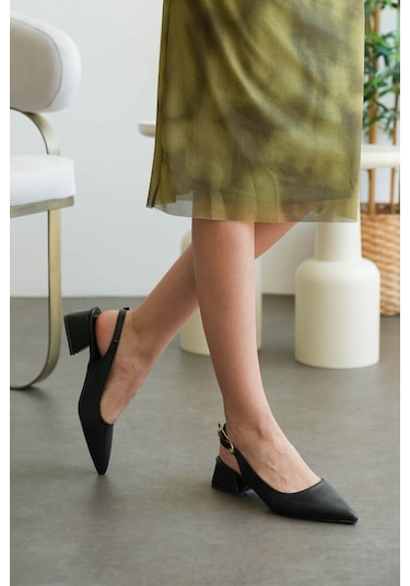 Luis A Costa Lc111 Siyah 4 Cm Cilt Topuklu Ayakkabı Siyah