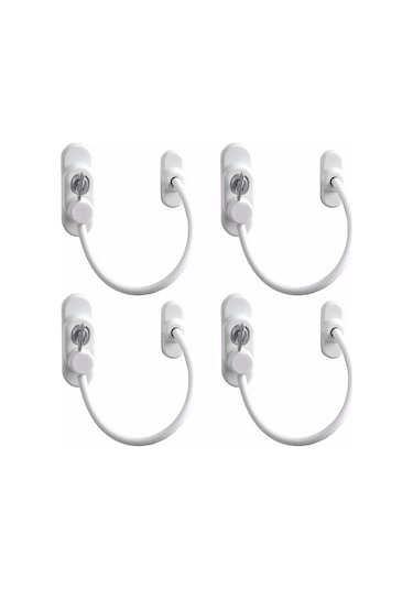 Çelik Halatlı Kilit Pvc Pencere Emniyet Çocuk Güvenlik Kilidi 4a N11.1644