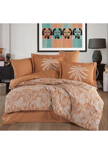 Hobby Çift Kişilik Poplin Nevresim Selene Tarçın Çok Renkli