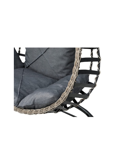 Tu Tienda Rattan Tek Kişilik Bahçe Balkon Ev Salıncağı,antrasit Gri