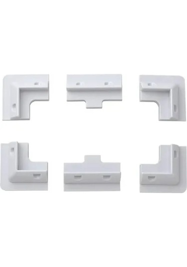 Karavan Montaj Seti Beyaz 6'lı Set 4 Köşe, 2 Yan - Kms-1-b