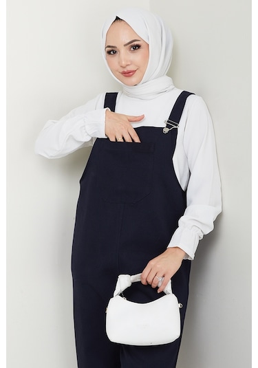 Tek Cepli Bahçıvan Tulum 1553 - Lacivert Lacivert