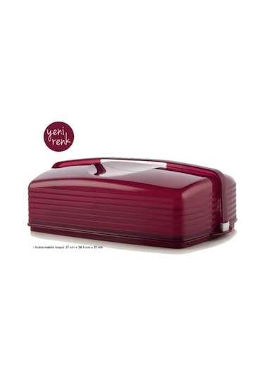 Tupperware Kristalin Pasta Servis Dikdörtgen Bordo