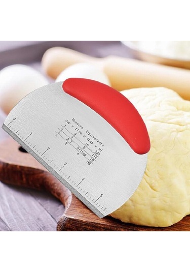 Cbtx Paslanmaz Çelik Erişte Kesici Pirinç Unu Kazıyıcı Hamur Kesme Bıçağı Siyah