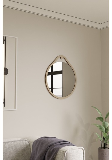 Dekoratif Minimal Tasarımlı Pleksi Aynalı Ahşap Duvar Dekoru Diğer