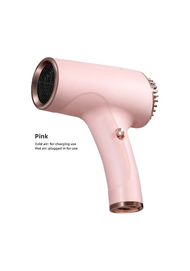 Lixiaqu01 Pink Yeni Kablosuz Saç Kurutma Makinesi Yüksek Rüzgar