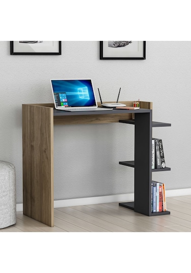 Ruby Çalışma Masası Antrasit Ceviz