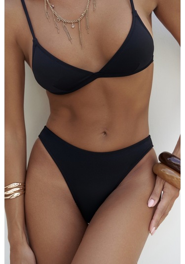 Bintang Düz Kesim Siyah Bikini Altı Siyah