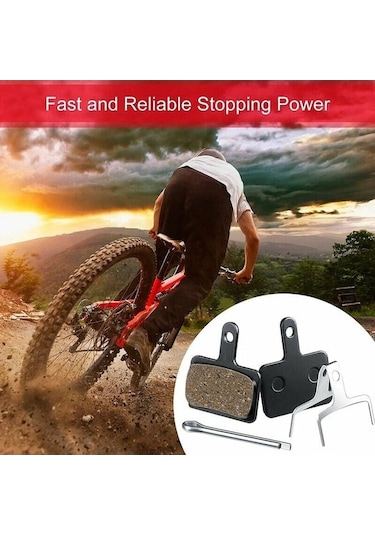 Mufunye 8 Adet Yarı Metal Fren Balatası - Dağ Bisikleti Elektrikli Bisiklet Yol Bisikleti İçin - 4 Çift Set 01b