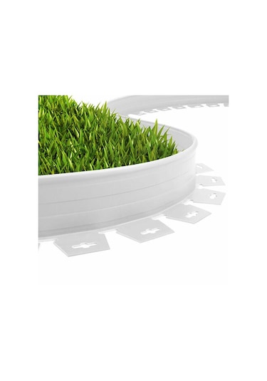 Çim Ayırıcı - Beyaz, Esnek, Dayanıklı Plastik