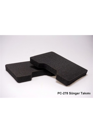 PC-278 Kırmızı - Perforeli Sünger ve Plastik Çanta 275 x 230 x 81