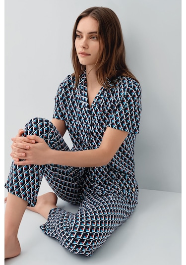 Pierre Cardin Kadın Lacivert Gömlek Pijama Pc9159-s-v1 Lacivert