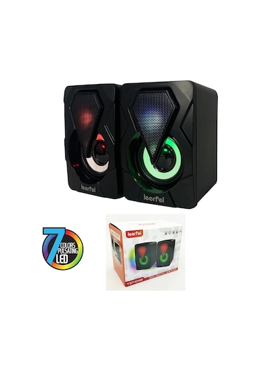 Leefei 1046 Bilgisayar Hoparlörü 1+1 Pc Hoparlörü USB Speaker