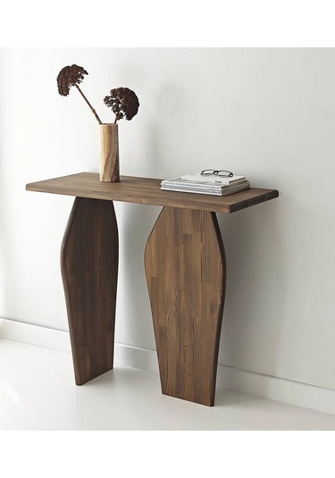 Arya Masif Ağaç Dresuar 100 Cm Ceviz