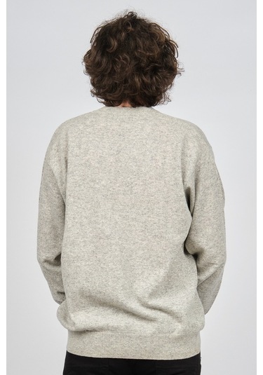 Ida Erkek Lambswool V Yaka Kazak 0593130 Gri Gri