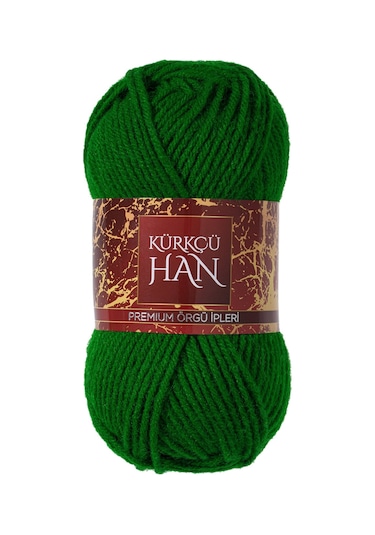 Kürkçü Han Dekor 100gr 100m El Örgü İpi Yeşil