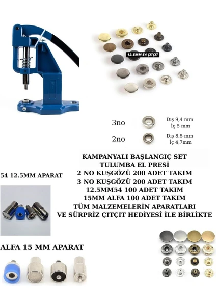 Tulumba El Presi Başlangıç Seti Renkli