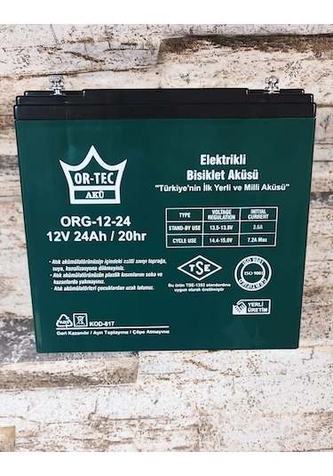12v 24ah E-Bike Aküsü Ü/Y 01.2026