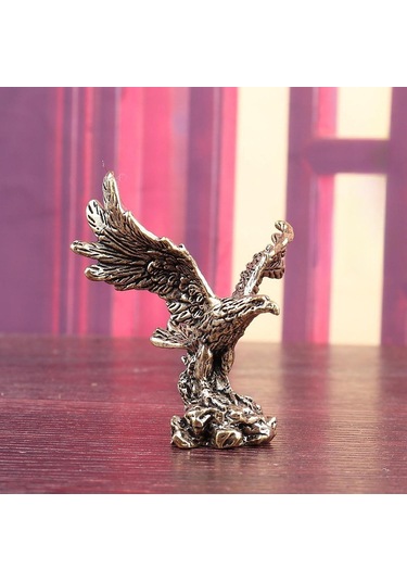 Suntek Kartal Heykelciği Koleksiyon Hediye El Sanatları Antika 4,7x6 Cm