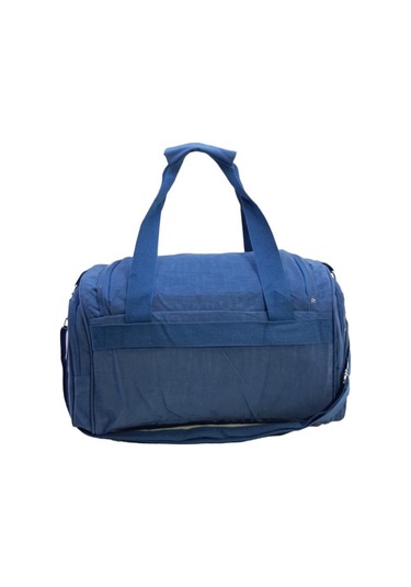 Hafif Klinkır Kumaş Yağmur Geçirmez Kabin Boy Seyehat Spor Çantası Mavi