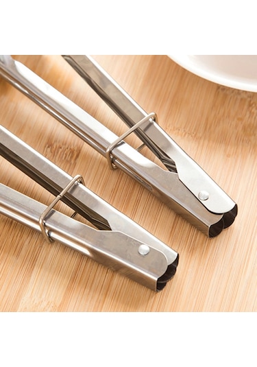 3 Adet 9 inç Paslanmaz Çelik Gıda Klip Pişirme Araçları