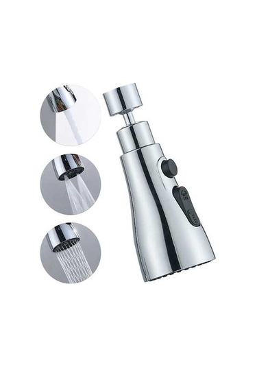 Dancemonkey Püskürtücü, Mutfak Musluğu Başlığı, 360 Döner Ayarlanabilir Çift Bıçaklı Cbtx Çok Renkli