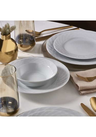 Güral Alfa 24 Parça 6 Kişilik Yemek Takımı