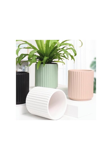 Açık Hava İç Mekan Bahçe Saksıları Nordic Basit Seramik Saksılar, Yaratıcı Kişiselleştirilmiş Saksılar, Ev Bitki Saksıları, Saksılar Ve Saksılar Dikim Saksısı Sarı