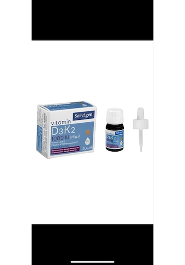 Sorvagen Vitamin D3K2 1000 Iu 20 Ml