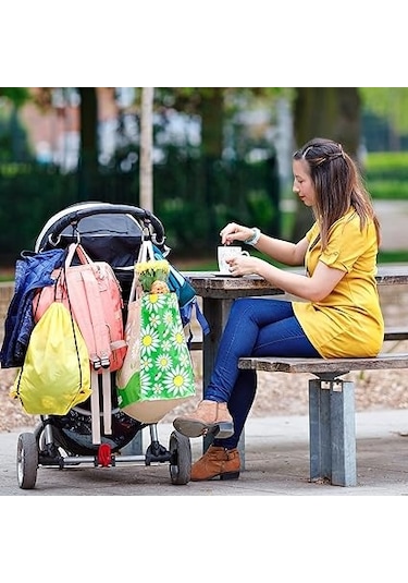 Tarix Puset Kancası Bebek Arabası Askı Aparatı 2'li - Pembe