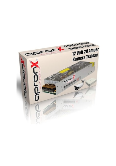 12 Volt 20 Amper Metal Adaptör Güvenlik Kamerası Trafosu Kamera Adaptörü