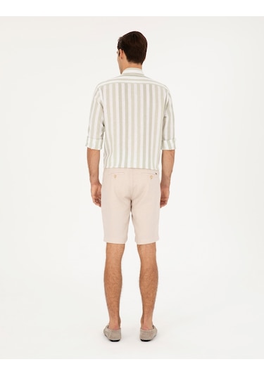 Pierre Cardin Erkek Bej Şort / Bermuda 50285713-vr011 Bej