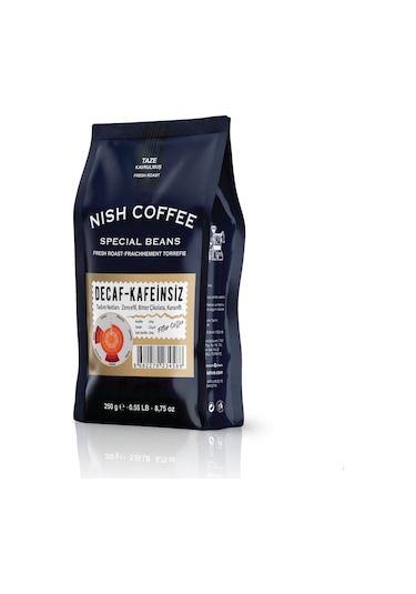Nish Filtre Kahve Decaf Kafeinsiz 250 Gr Öğütülmüş