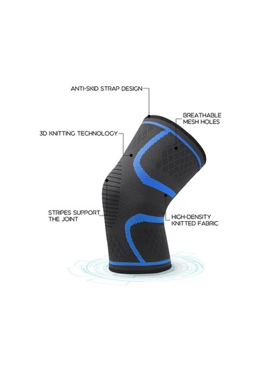 Pazly Erkek Ve Kadın Ağrı Kesici Dizlik - 2'li Renkli Paket - Örgü Diz Koruyucu Çok Renkli