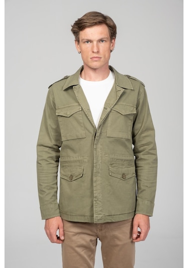 Cekmon Erkek Parça Boya %100 Pamuk Kumaşdan Spor Safari Ceket 001