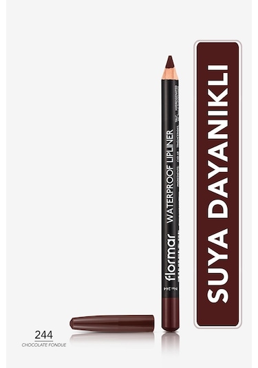 Flormar Waterproof Lipliner Sudan Etkilenmeyen Dudak Kalemi 244 Chocolate Fondue