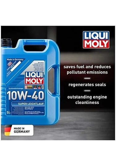 Lı9505 - 10w-40 Motor Yağı Süper Sentetik Super Leıchtlauf 5l - Liqui Moly