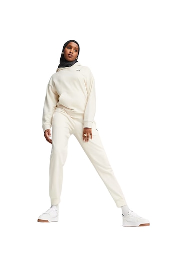 Puma Better Essentials Kapşonlu Kadın Sweatshirt Bej/e Kru